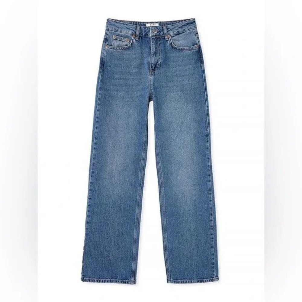 NA-KD Straight High Waist Jeans